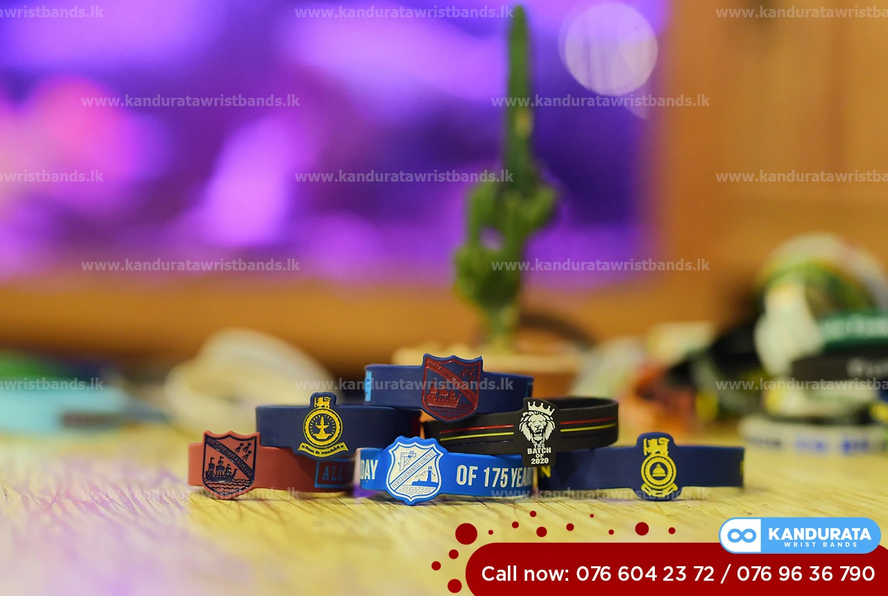 Debossed, Figured and engraved logo  Wristband collection.